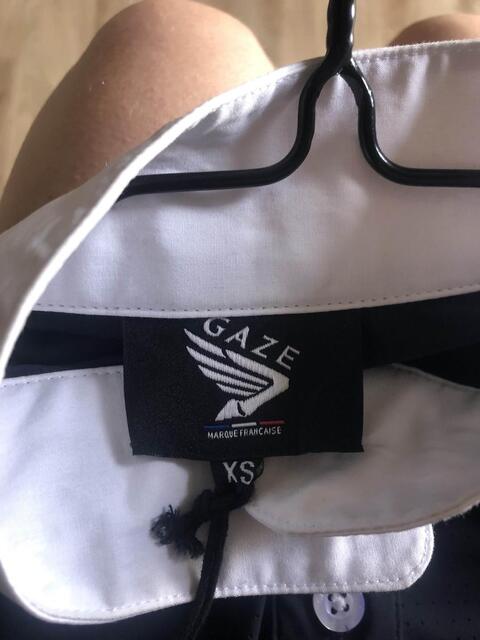 polo de concours gaze xs marine neuf étiqueté