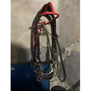 Bridon anatomique en cuir marron taille poney