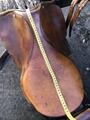 Selle en cuir marron