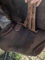 Selle en cuir marron