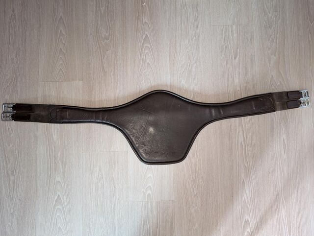 Bavette en cuir marron