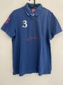 Polo boules bleu XL