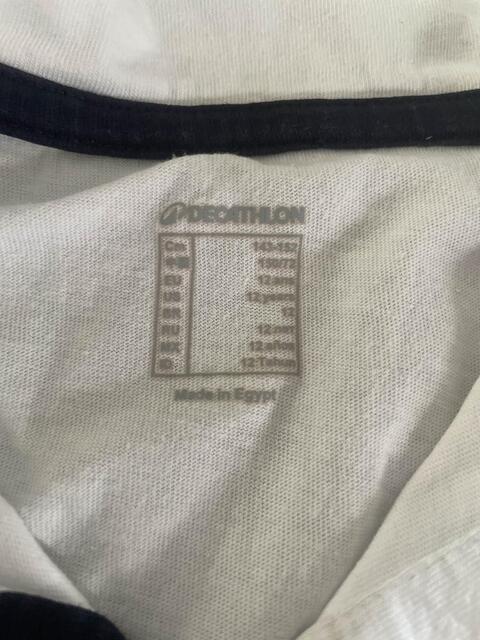 Polo blanc à manches décathlon
