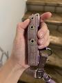 licol poulain-shetland mauve à paillettes