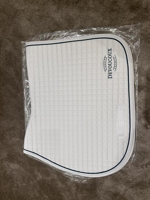Tapis blanc Devoucoux cheval CSO neuf