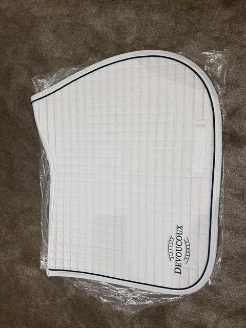 Tapis blanc Devoucoux cheval CSO neuf