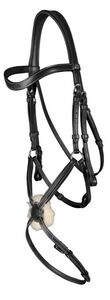 Filet Dyon Muserolle Croisée Noir Neuf Cheval