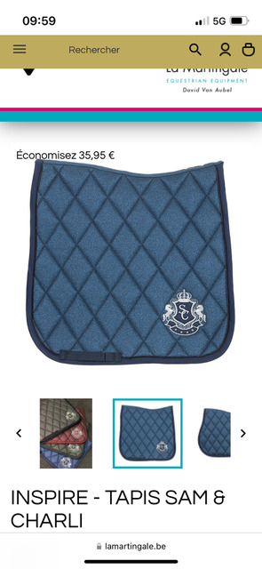 Tapis bleu marine paillettes