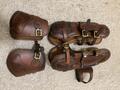 Guêtres et protèges boulets en cuir