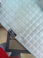 Tapis HKM bleu taille cheval avec moumoute bon état