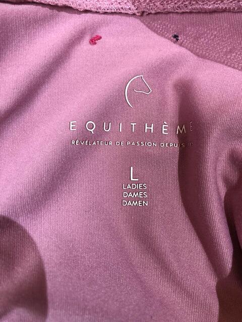 t-shirt Equitheme rose taille L