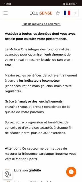 Pack Equisense Motion One