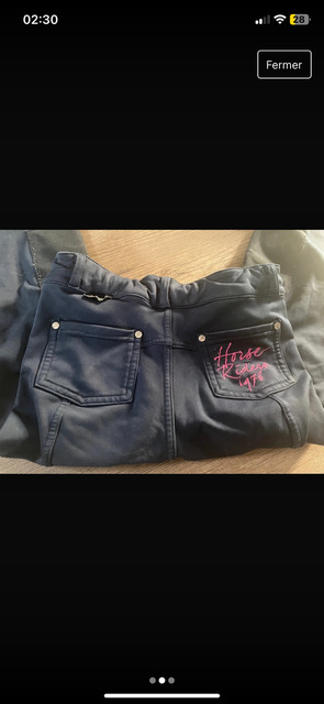 pantalon d’équitation bleu marine