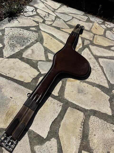 Sangle Bavette HFI marron 140cm