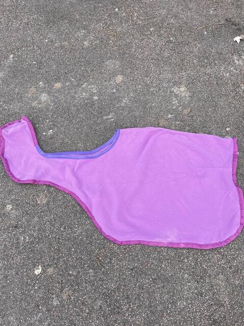 couvre rein poney rose