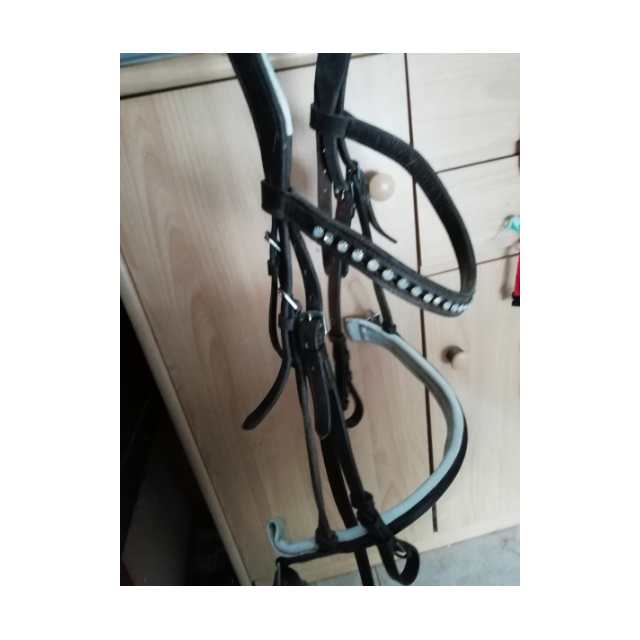 Filet Wembley marron et blanc taille cob/cheval