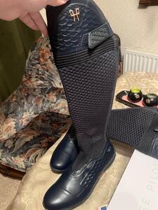 bottes horse pilot bleu marine