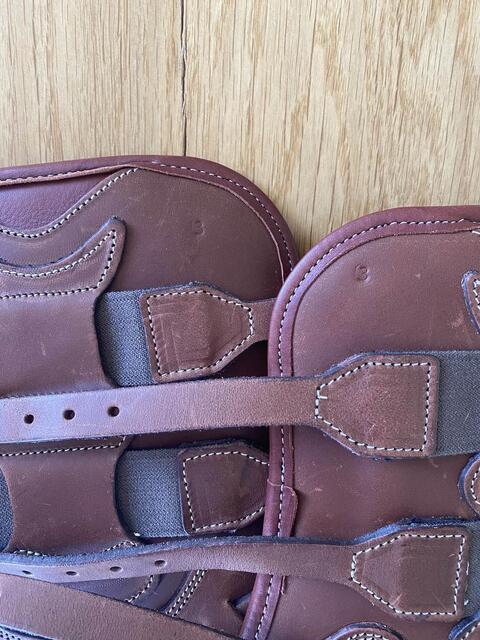 guêtre cheval cwd cuir marron