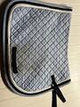 Tapis de selle bleu clair taille cheval