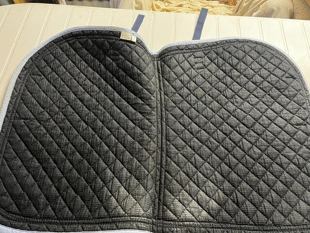 Tapis de selle bleu clair taille cheval