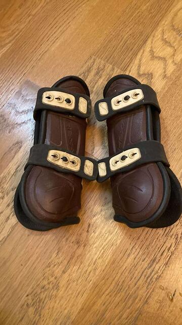 Guetres et Proteges Boulets Taille Poney Hexa Marron