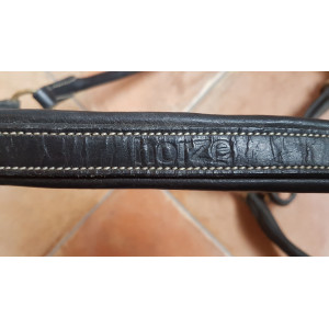 Licol en cuir noir