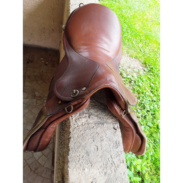 Selle cuir mixte/randonnée