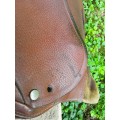 Selle cuir mixte/randonnée