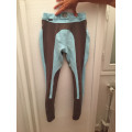 Pantalon équitation bleu et gris Fouganza