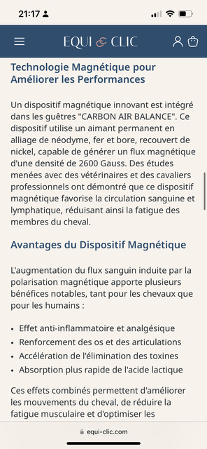 Guêtres Zandona Carbon Air balance magnétiques