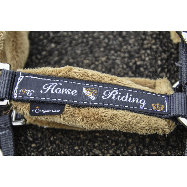 licol fouganza marron et gris taille cheval