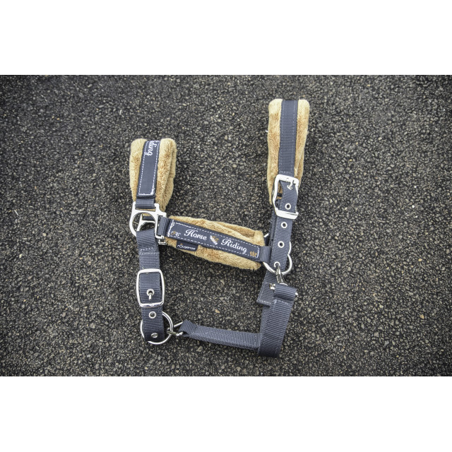 licol fouganza marron et gris taille cheval