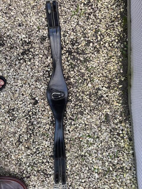sangle noir cuir 125cm