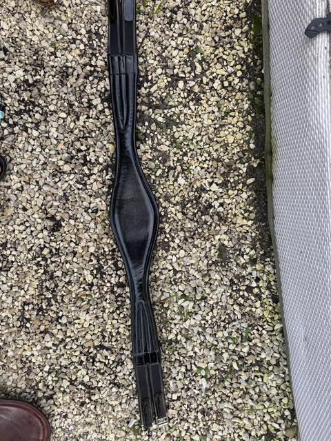 sangle noir cuir 125cm