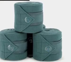 bandes de polo bleu canard