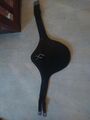 bavette cuir noire