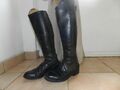 bottes en cuir noir