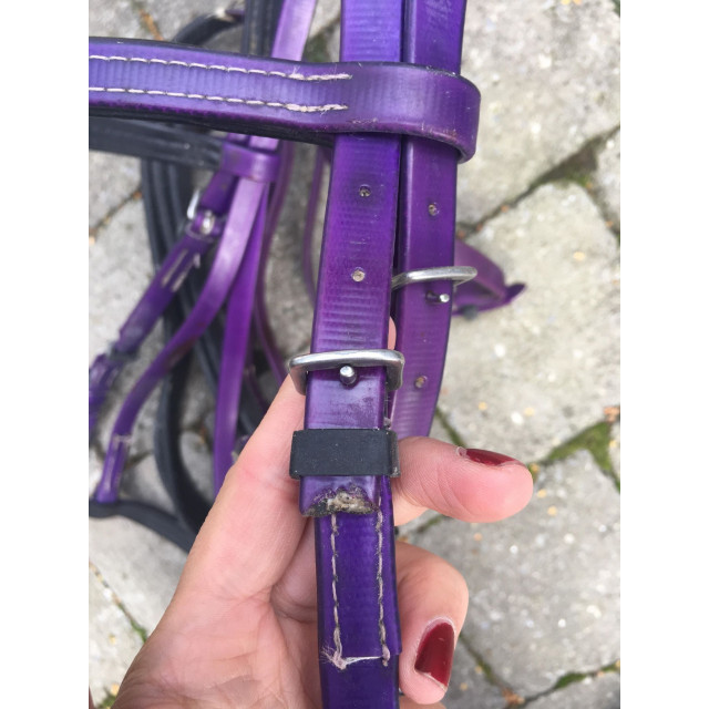 Bridon filet pvc violet
