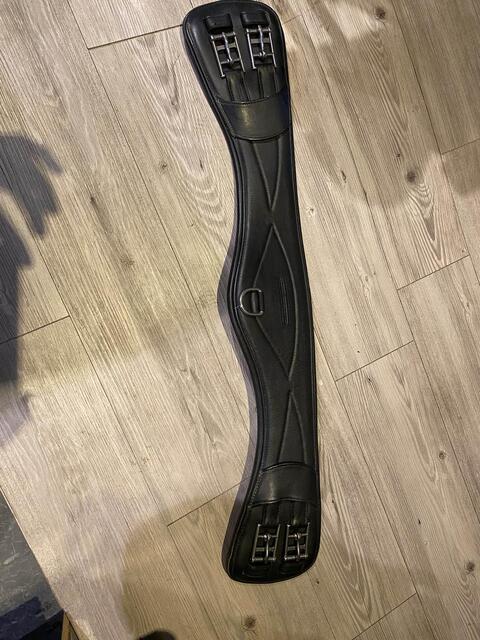 Sangle anatomique cuir noire 70 cm claridge House