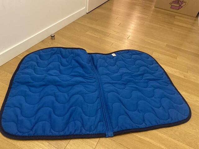 tapis equitheme bleu