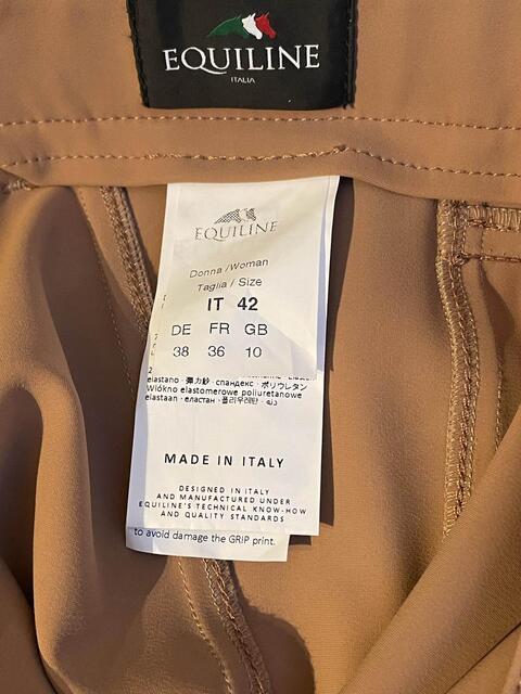 Pantalon équitation Equiline Donna taille haute neuf avec étiquette 36