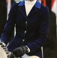 Veste de concours Pénélope Bleu marine col bleu roi T34