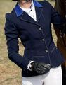 Veste de concours Pénélope Bleu marine col bleu roi T34