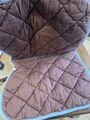 Tapis taille poney marron et bleu ciel