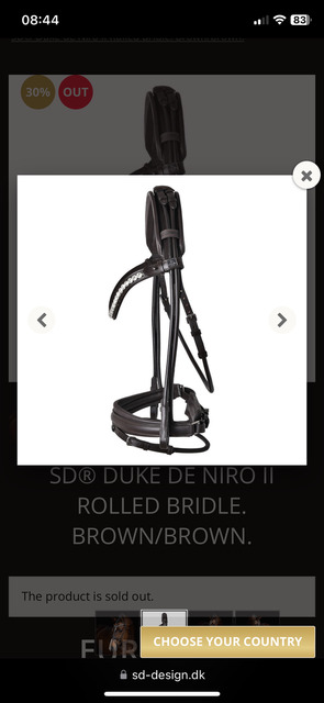 Bridon SD Design dressage marron