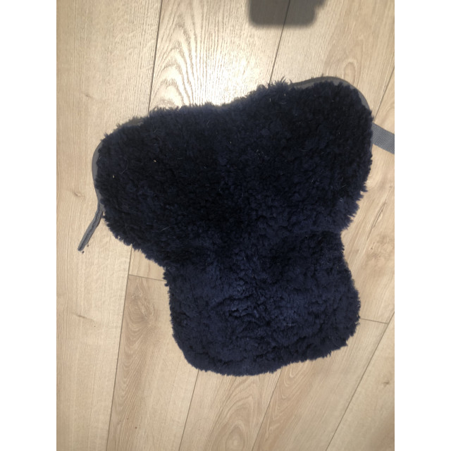 Amortisseur poney bleu marine a moumoute