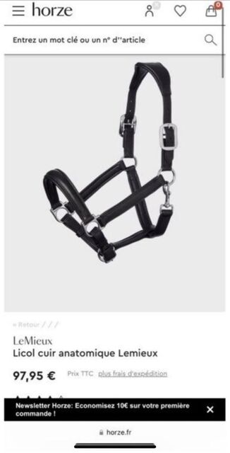 Licol en cuir
