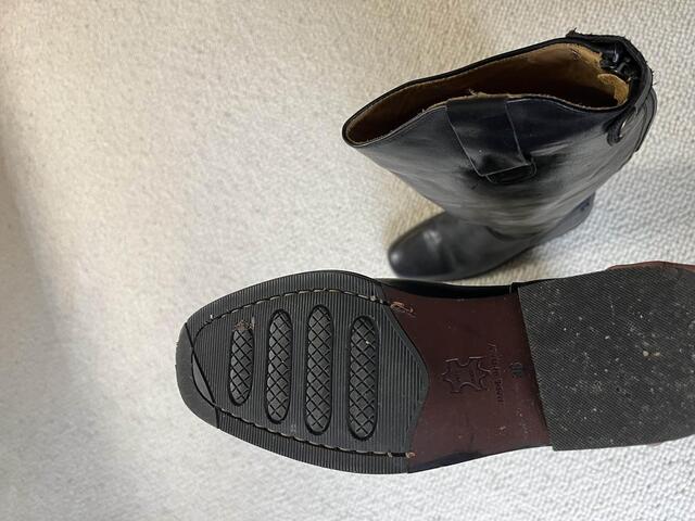 Bottes cuir noir