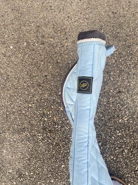 tapis de dressage bleu