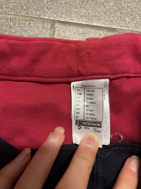 pantalon rose fouganza